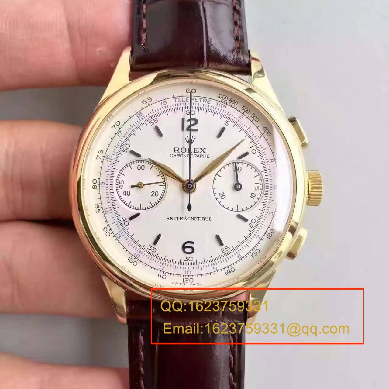   台湾厂劳力士复古款多功能手动计时腕表 / R134