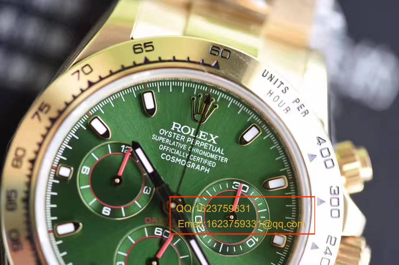   台湾厂高劳力士宇宙计型迪通拿系列116508绿盘男士机械腕表 / RBB014
