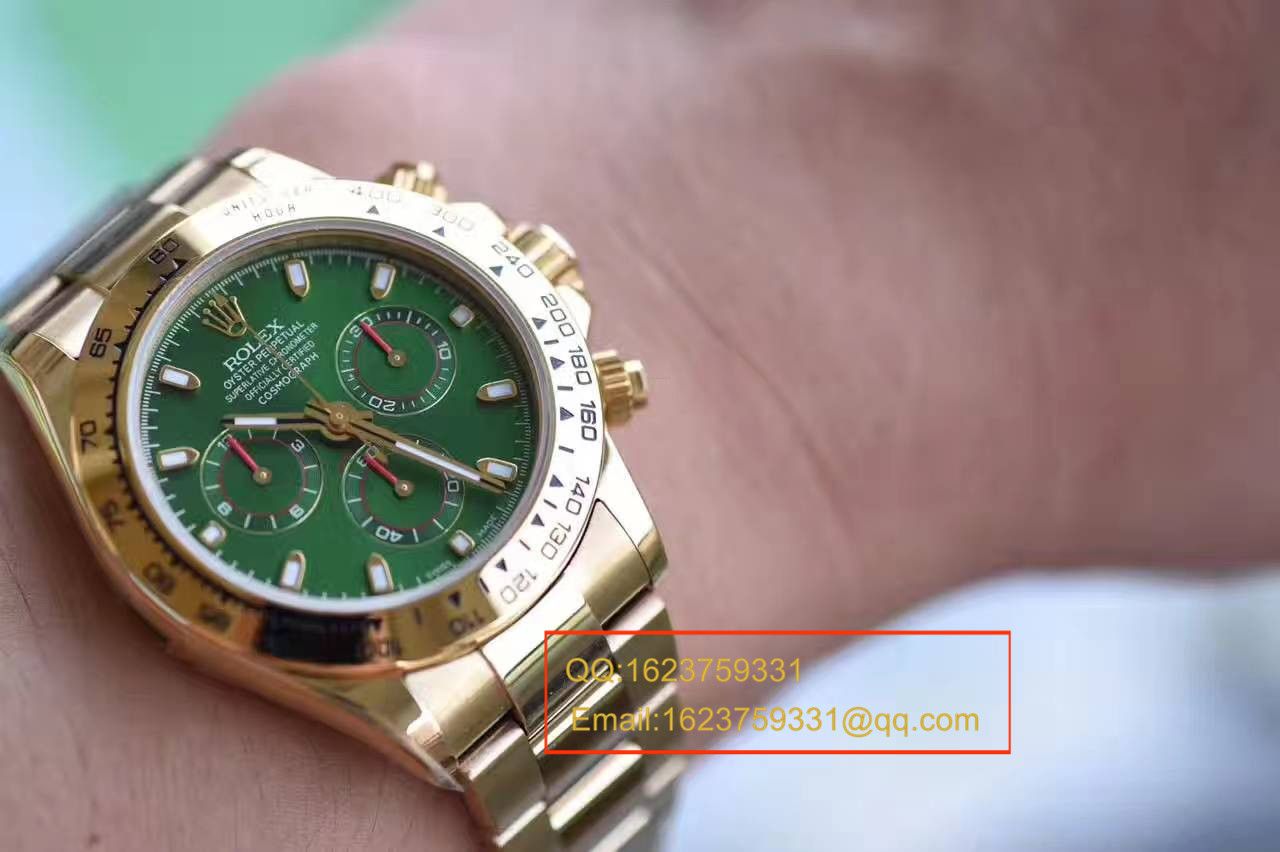   台湾厂高劳力士宇宙计型迪通拿系列116508绿盘男士机械腕表 / RBB014