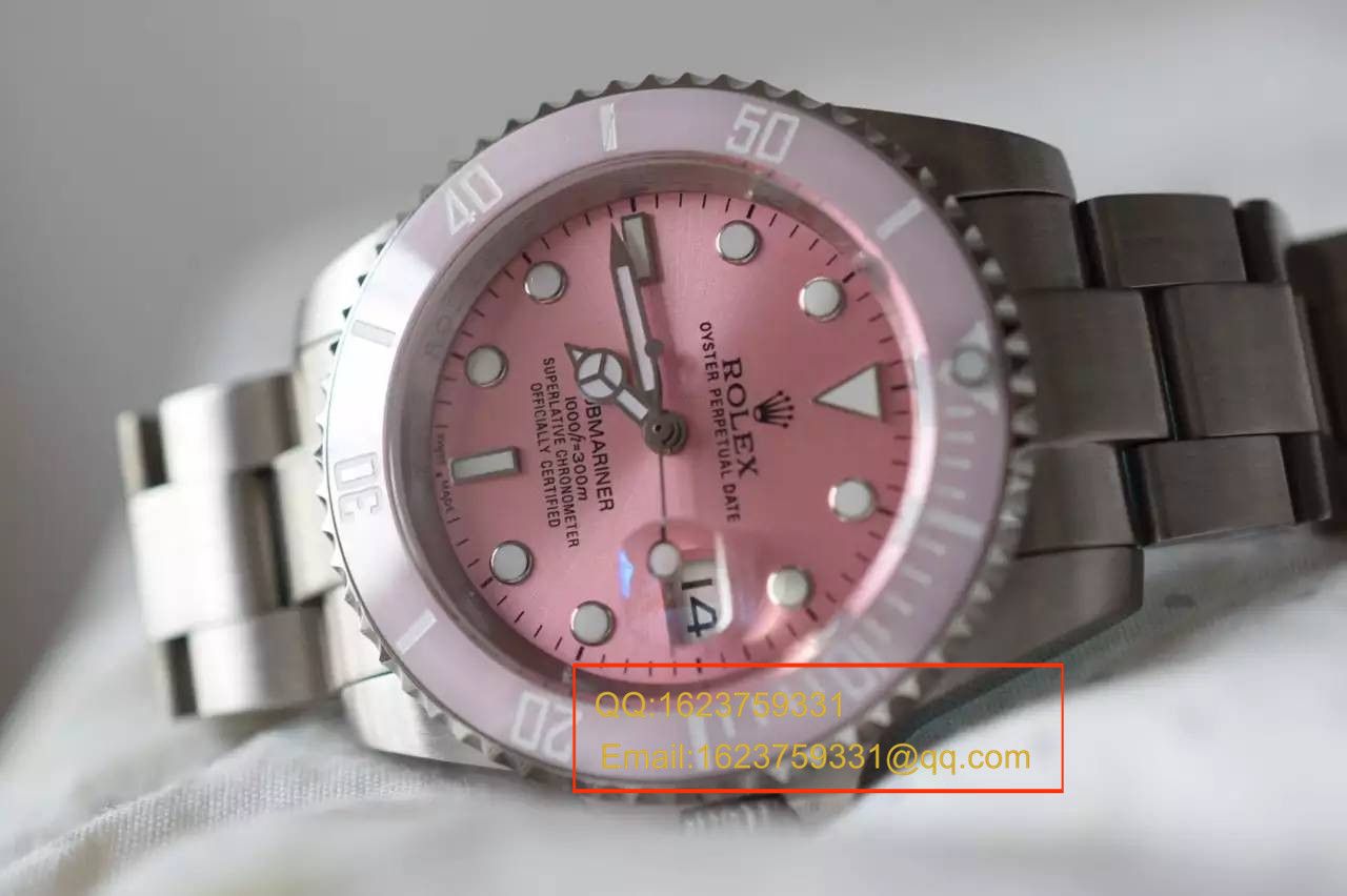   NOOB厂劳力士潛航者型系列116610LN 银盘《SUB粉水鬼》女款腕表 / R027
