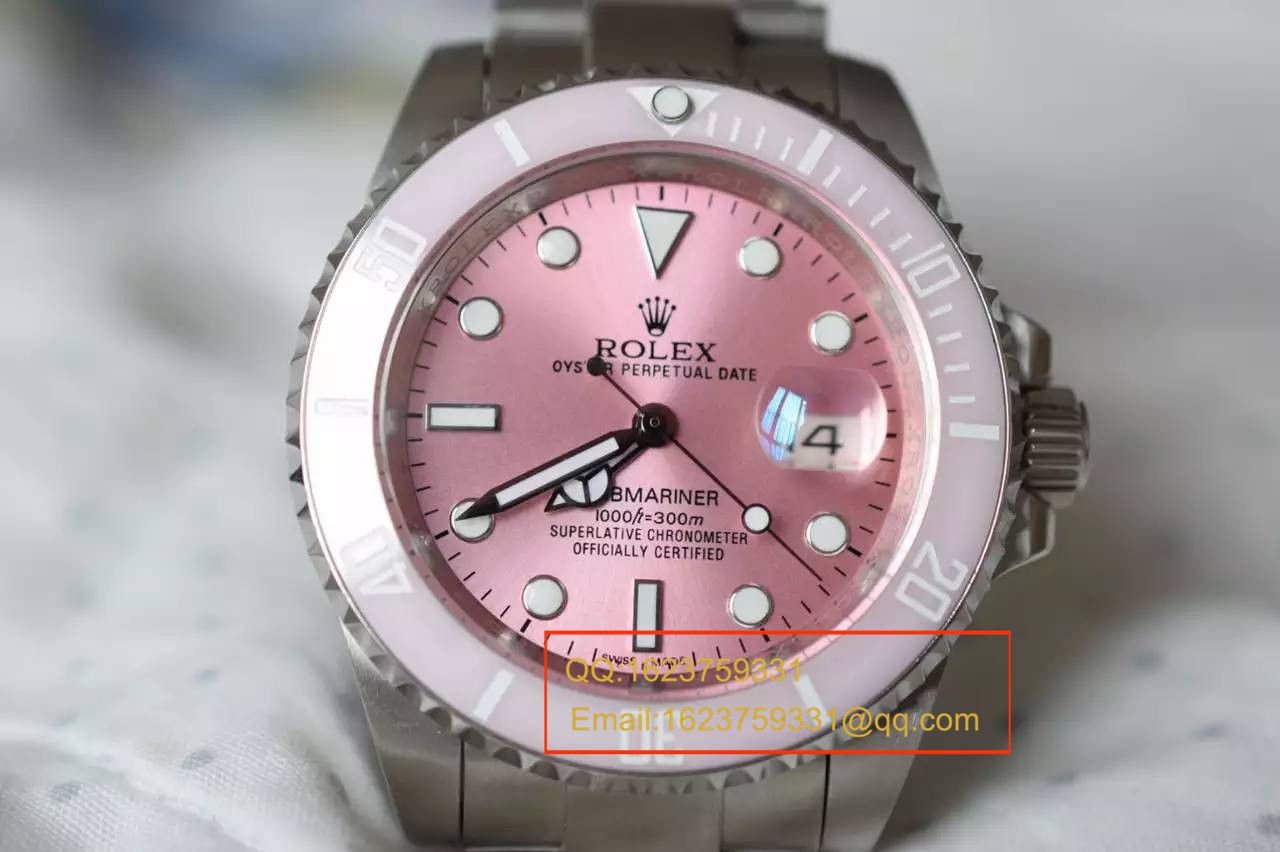   NOOB厂劳力士潛航者型系列116610LN 银盘《SUB粉水鬼》女款腕表 / R027