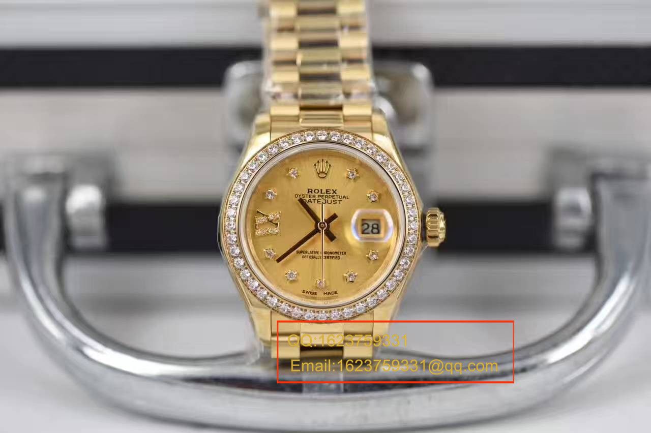   SY厂劳力士女装日志型系列279138RBR香槟盘腕表 / RB0184