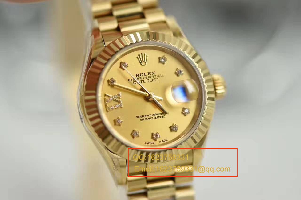   SY厂劳力士女装日志型系列279178香槟面女士腕表 / RB0126A