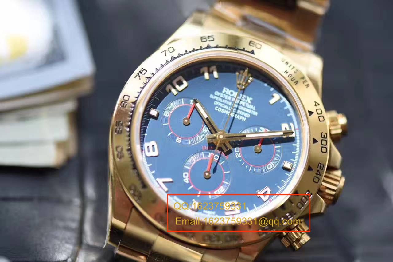   台湾厂劳力士宇宙计型迪通拿系列116528 蓝面表盘腕表 / RBB183