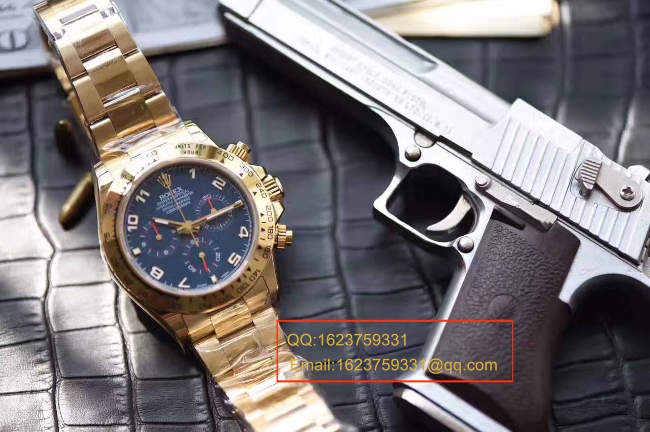   台湾厂劳力士宇宙计型迪通拿系列116528 蓝面表盘腕表 / RBB183