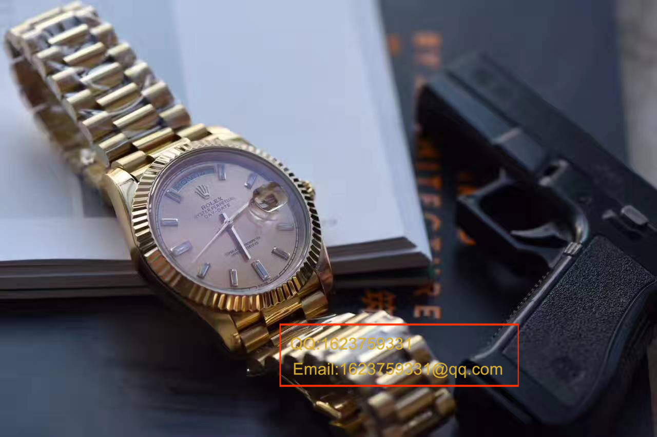   台湾厂高劳力士星期日历型系列228238香槟面表盘钻钉腕表 / RBA179