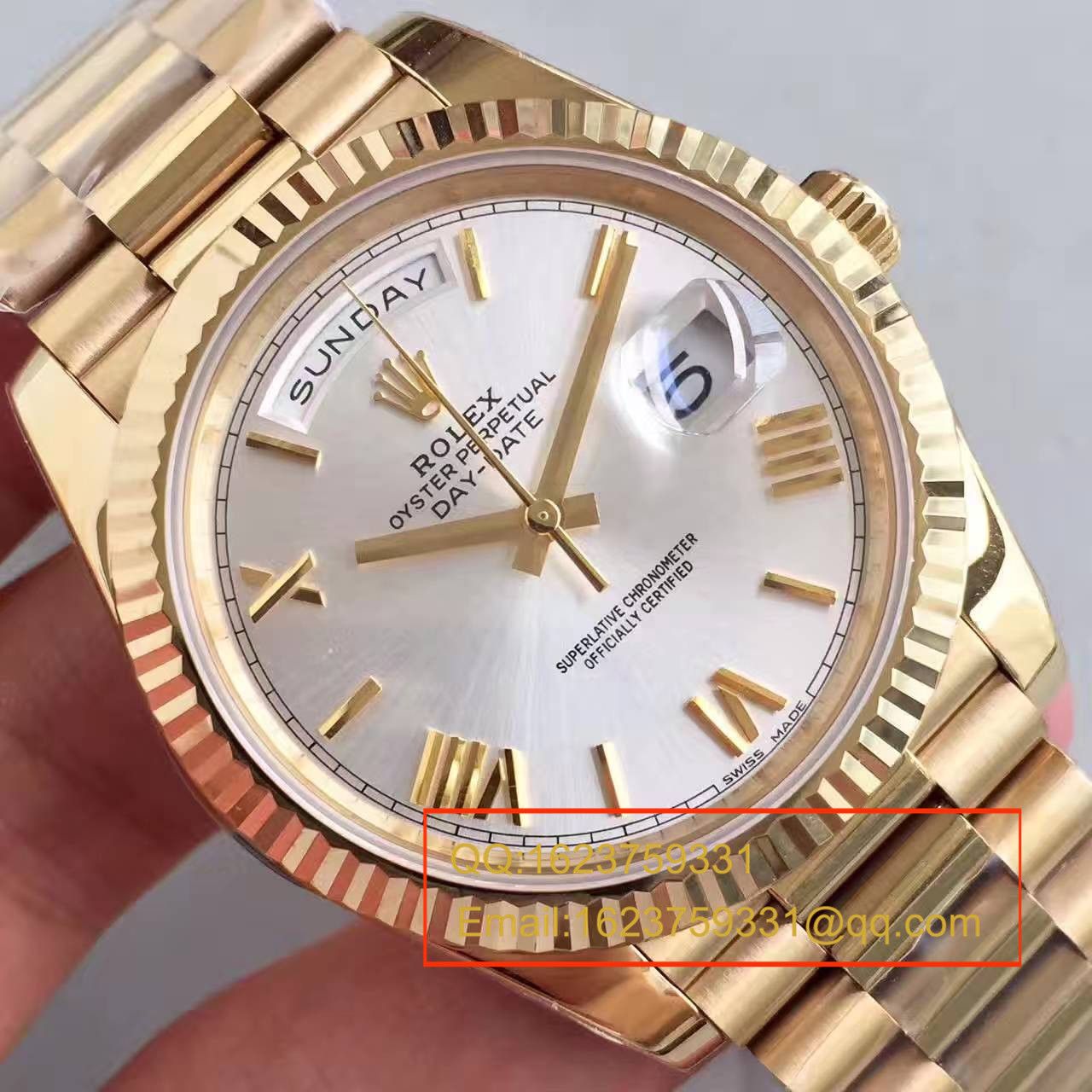   N厂劳力士星期日历型系列218238-83218 白盘腕表 / RBE166
