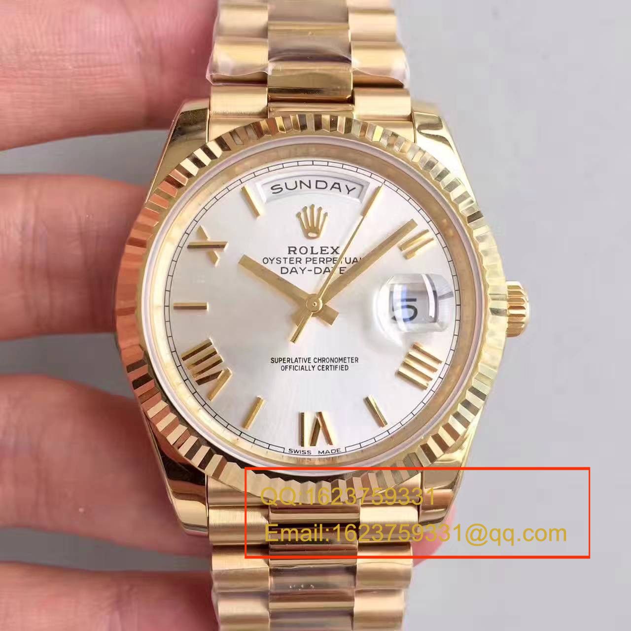   N厂劳力士星期日历型系列218238-83218 白盘腕表 / RBE166