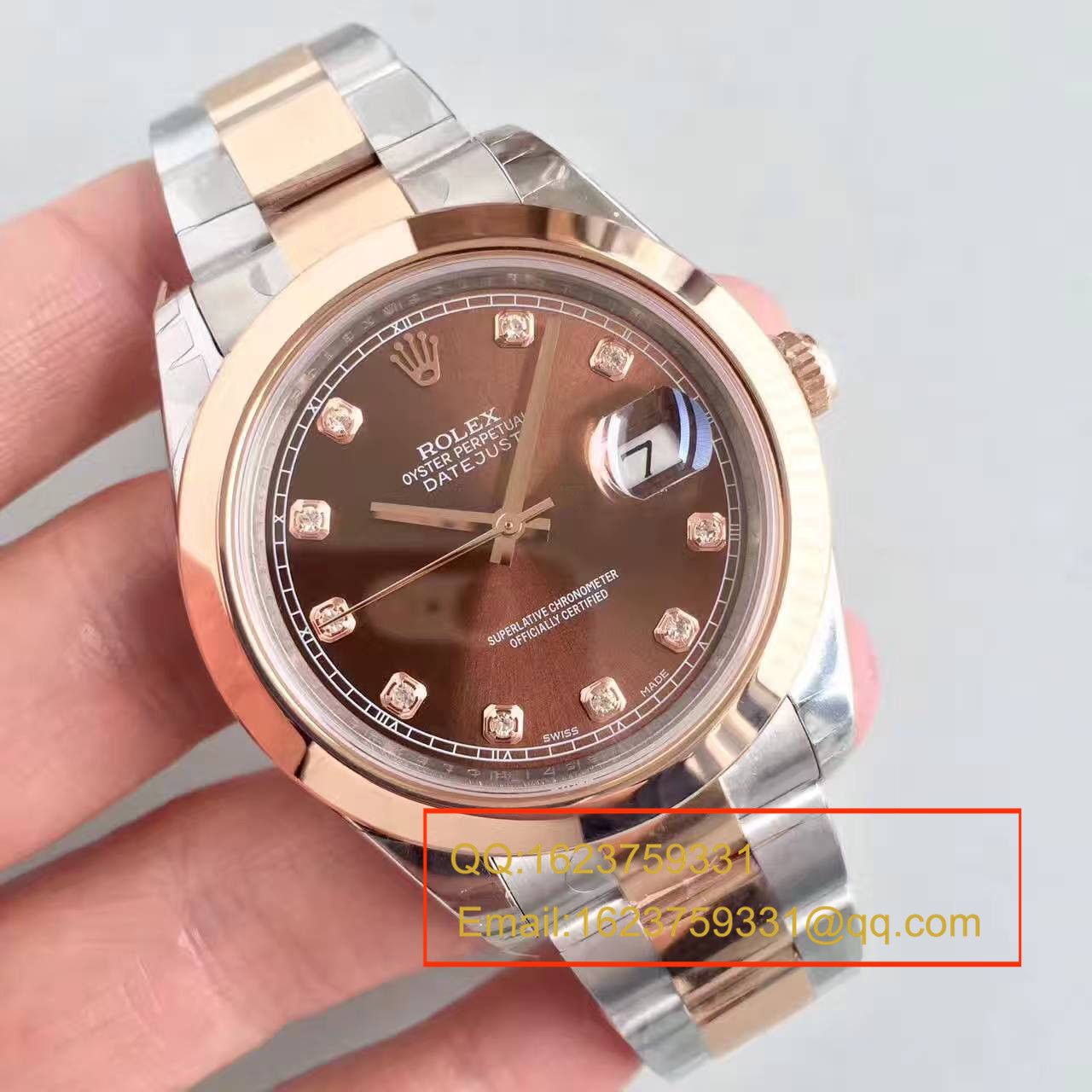   NOOB厂劳力士日志型系列126301巧克力面盘纪念型表带腕表 / R162