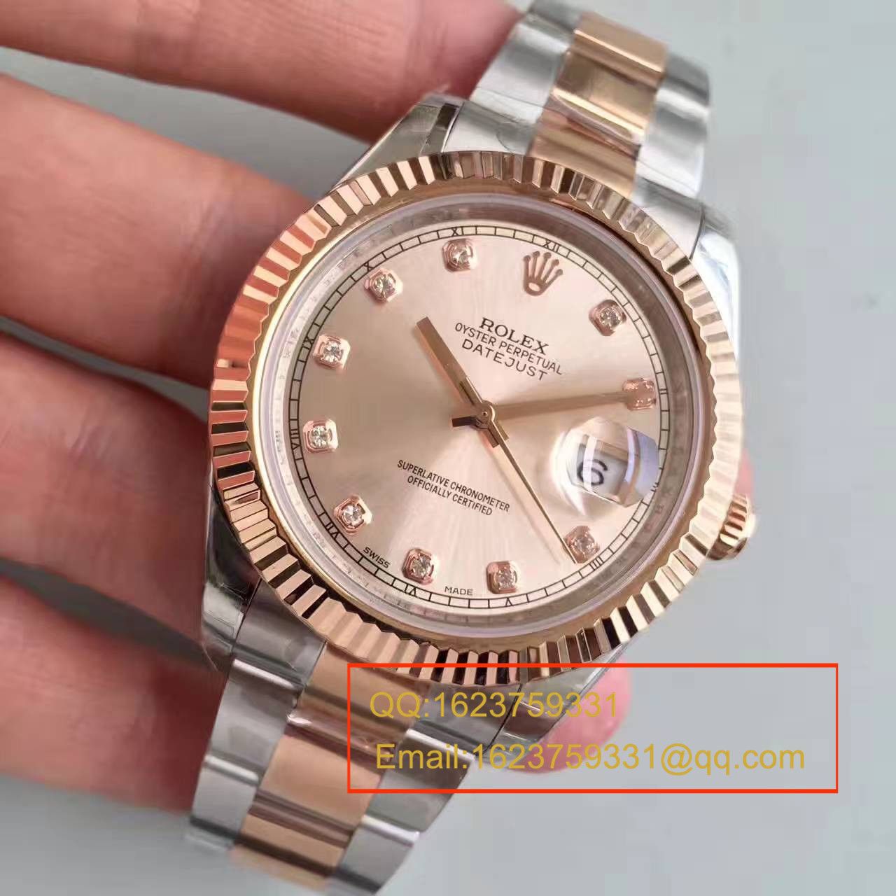   NOOB厂劳力士日志型系列126331粉盘镶钻腕表 / R164