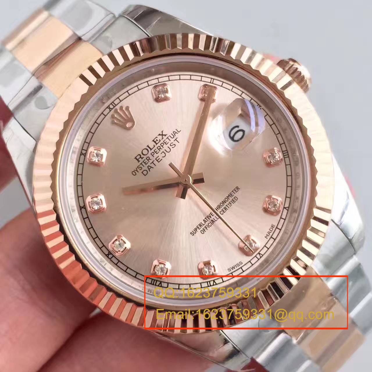   NOOB厂劳力士日志型系列126331粉盘镶钻腕表 / R164