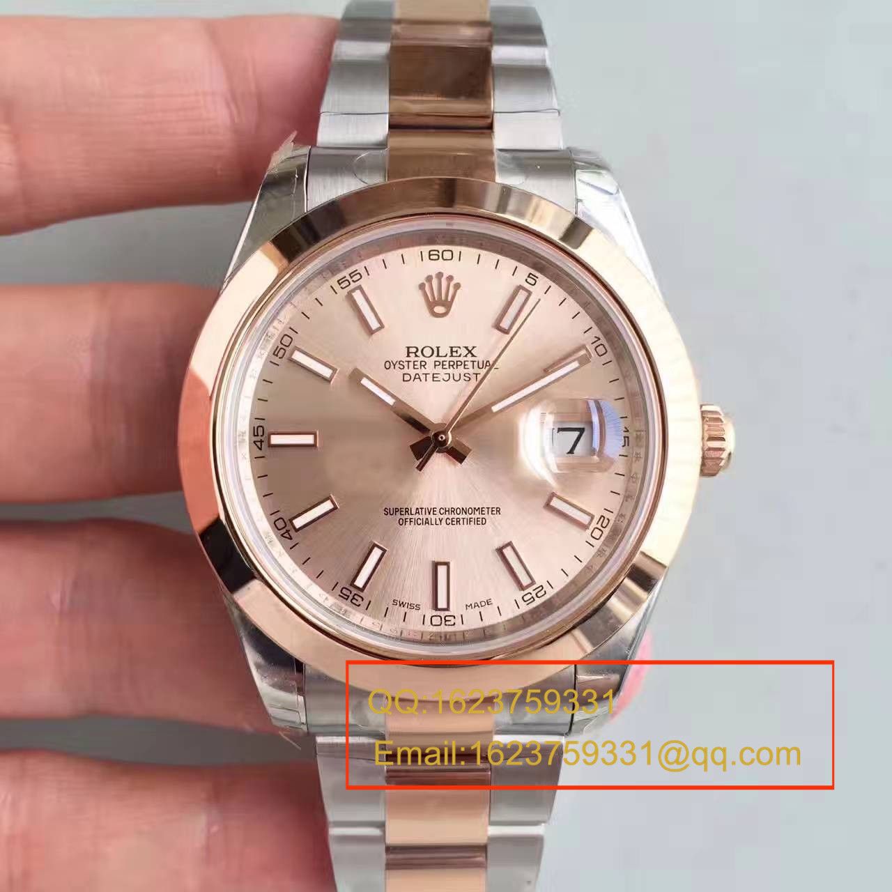   NOOB厂高劳力士日志型系列126331粉盘纪念型表带腕表 / R163