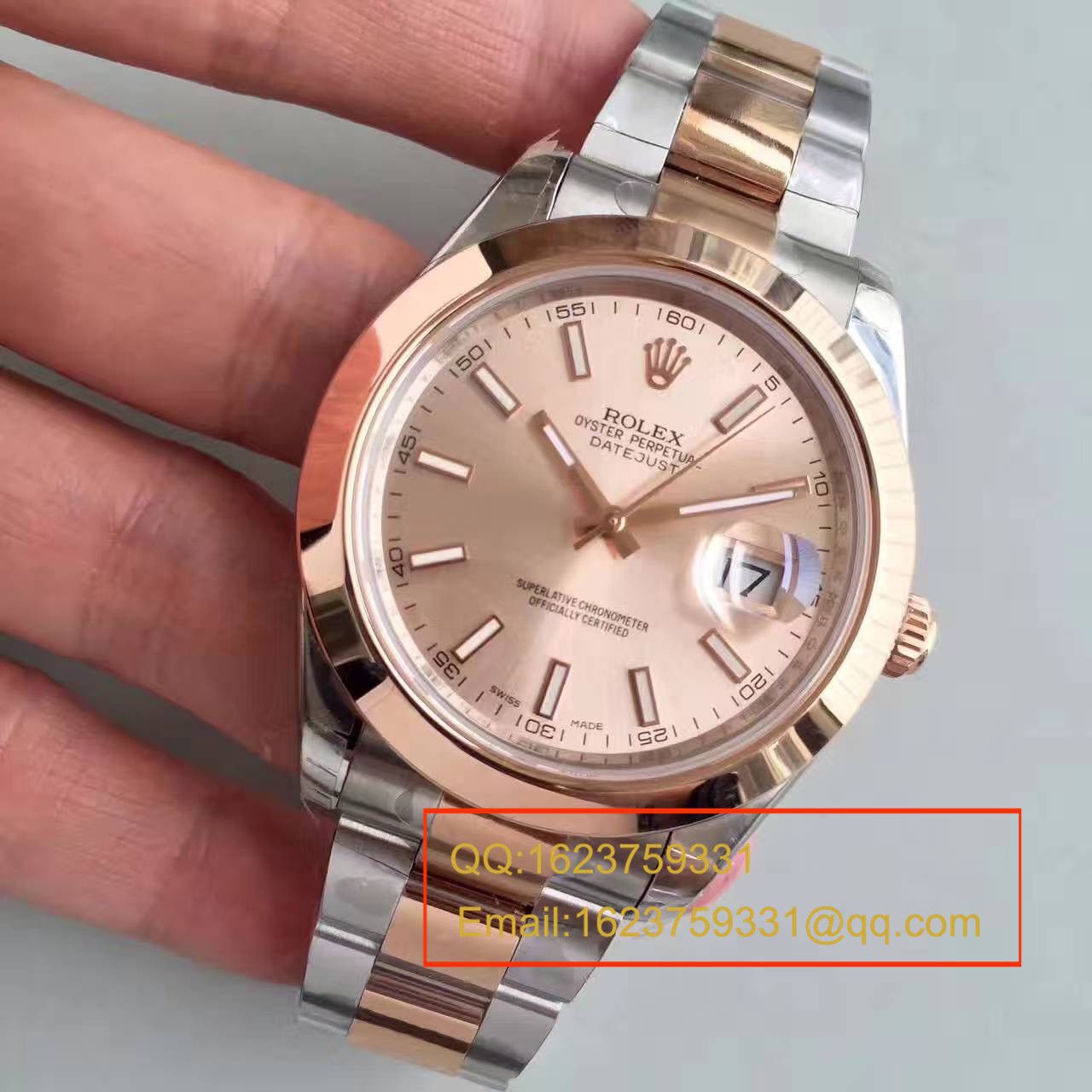   NOOB厂高劳力士日志型系列126331粉盘纪念型表带腕表 / R163