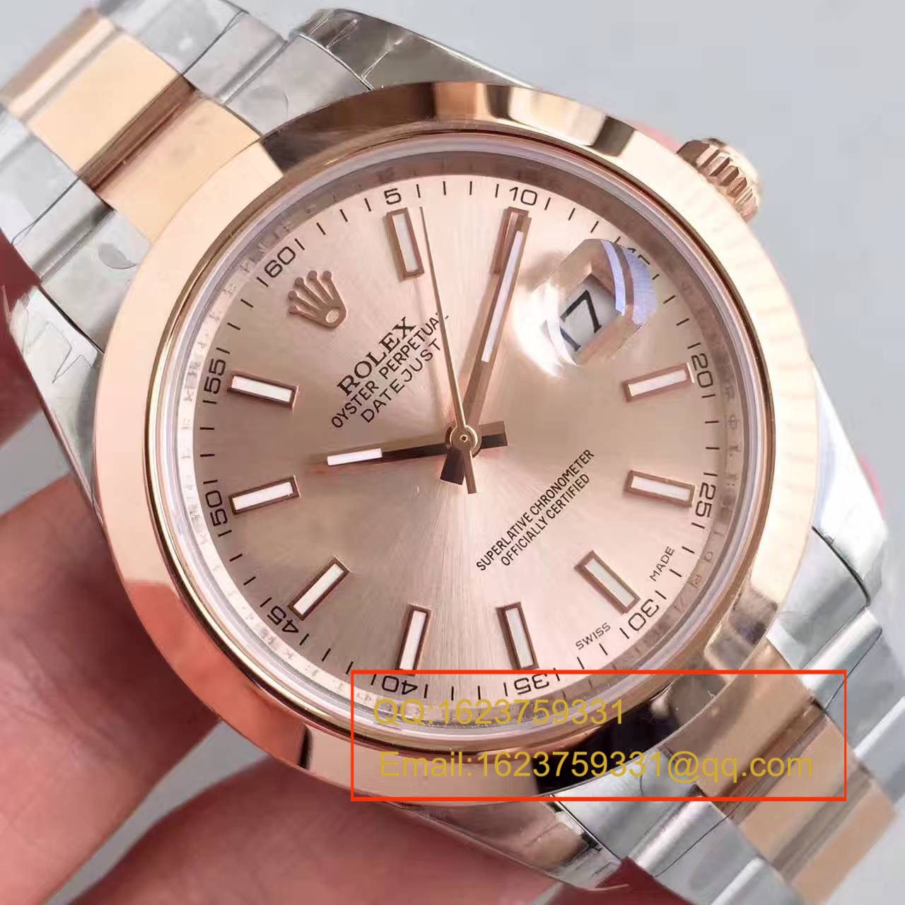   NOOB厂高劳力士日志型系列126331粉盘纪念型表带腕表 / R163