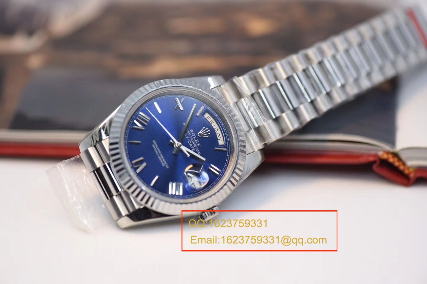 视频评测NOOB厂劳力士星期日历型系列228239蓝盘男士机械手表 / RBE068