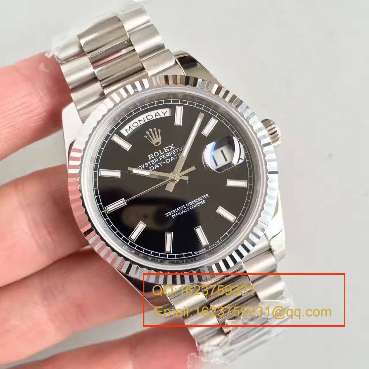   NOOB厂高劳力士星期日历型系列228239-黑盘腕表 / RBE070