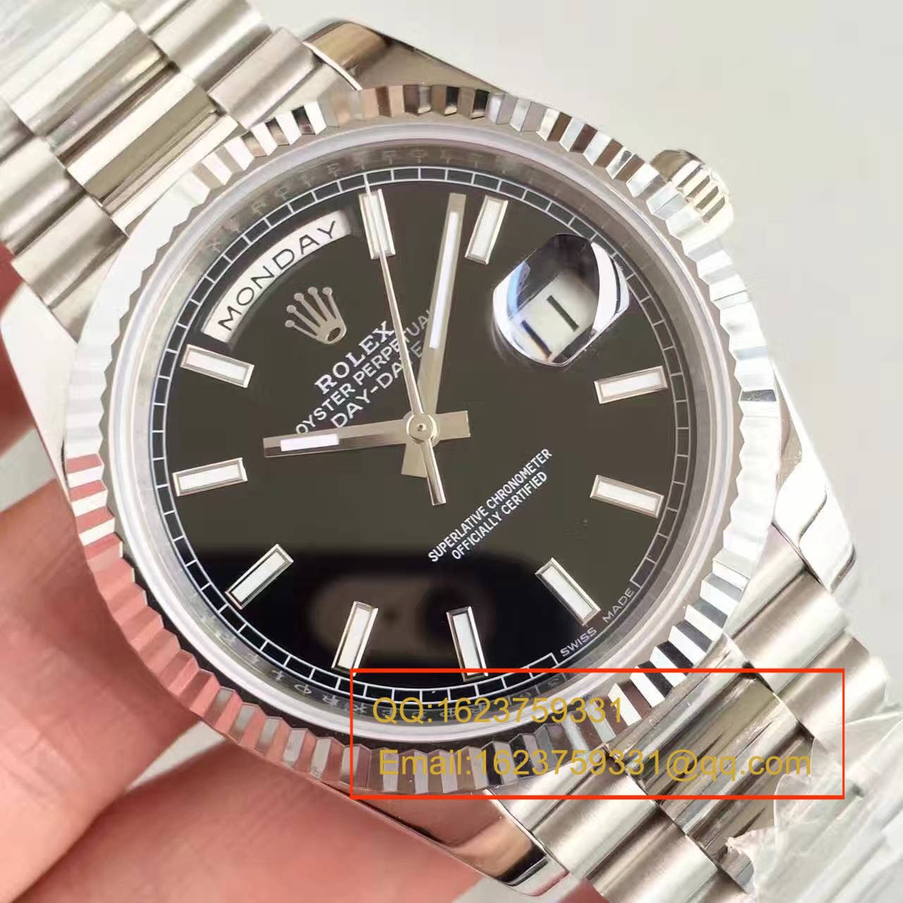   NOOB厂高劳力士星期日历型系列228239-黑盘腕表 / RBE070