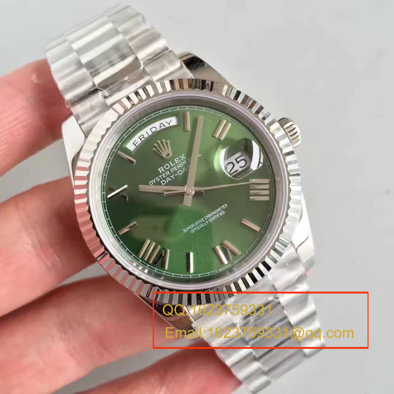   N厂劳力士星期日历型系列228239绿盘腕表 / RBE065