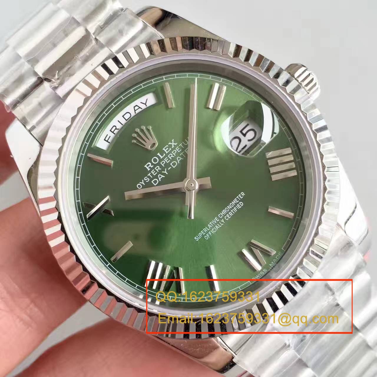   N厂劳力士星期日历型系列228239绿盘腕表 / RBE065