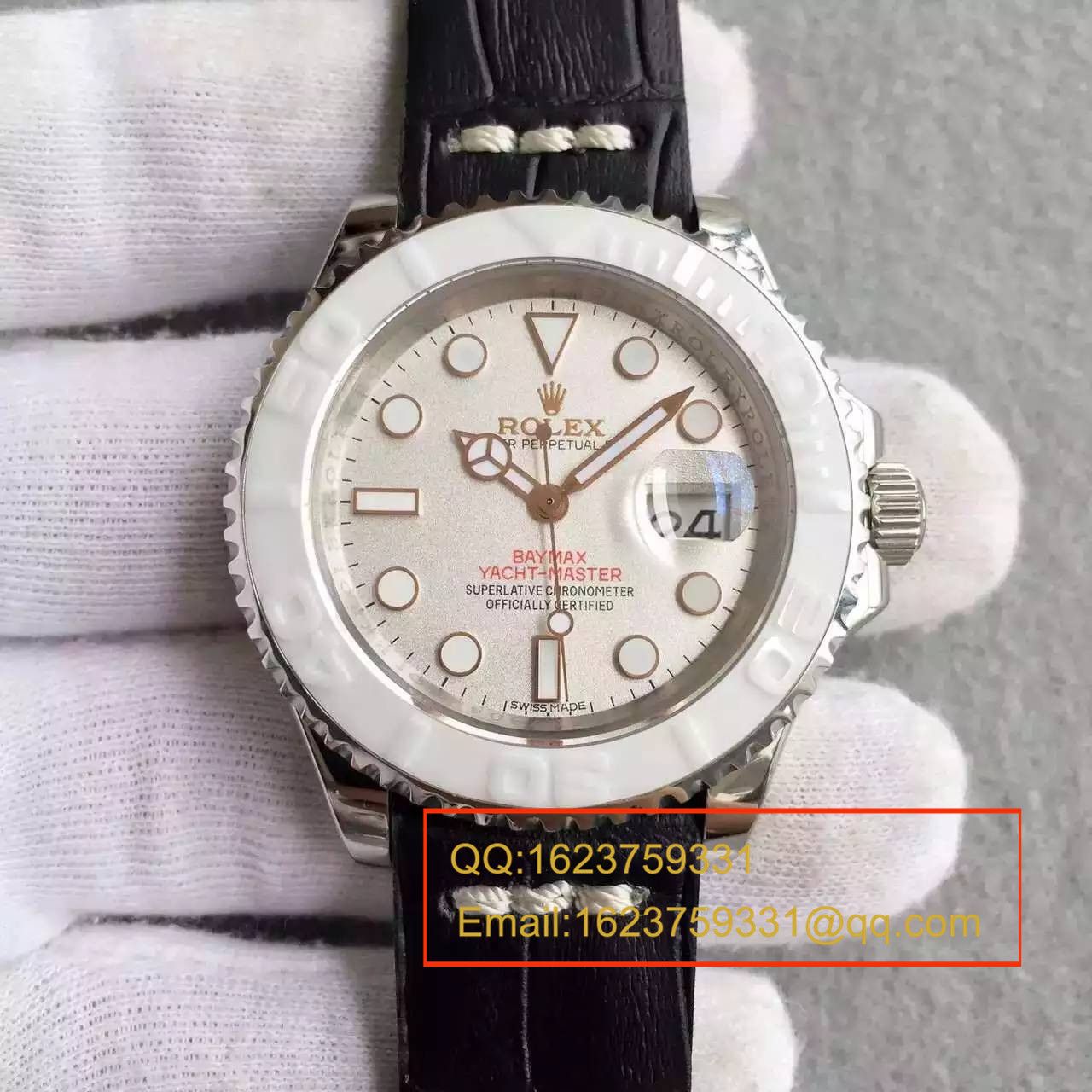   NOOB厂劳力士劳力士游艇名仕型系列116655-Oysterflex bracelet白盘腕表 / R024