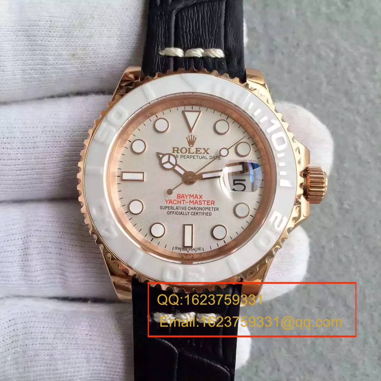   NOOB厂劳力士劳力士游艇名仕型系列116655-Oysterflex bracelet白盘腕表 / R024