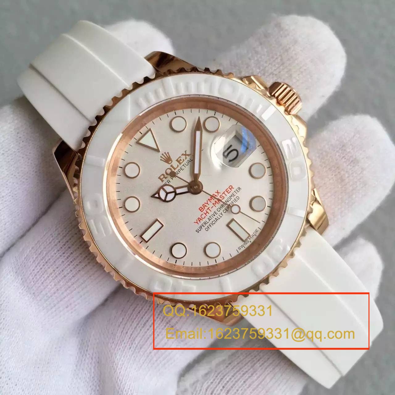   NOOB厂劳力士劳力士游艇名仕型系列116655-Oysterflex bracelet白盘腕表 / R024