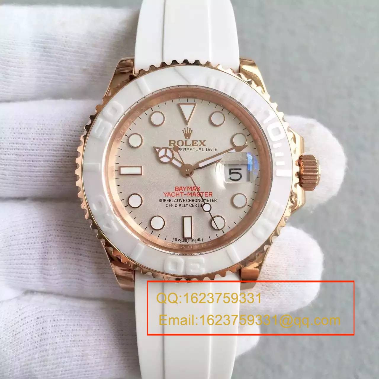   NOOB厂劳力士劳力士游艇名仕型系列116655-Oysterflex bracelet白盘腕表 / R024