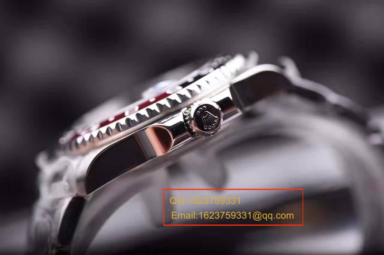   独家视频评测表  JR劳力士格林尼治型II系列116719-BLRO可乐圈男士机械手表 / R085