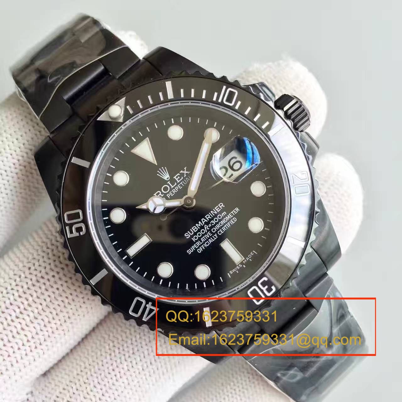   SF厂精品  劳力士Rolex经典款Submariner，PVD特别版  超级版 / R059