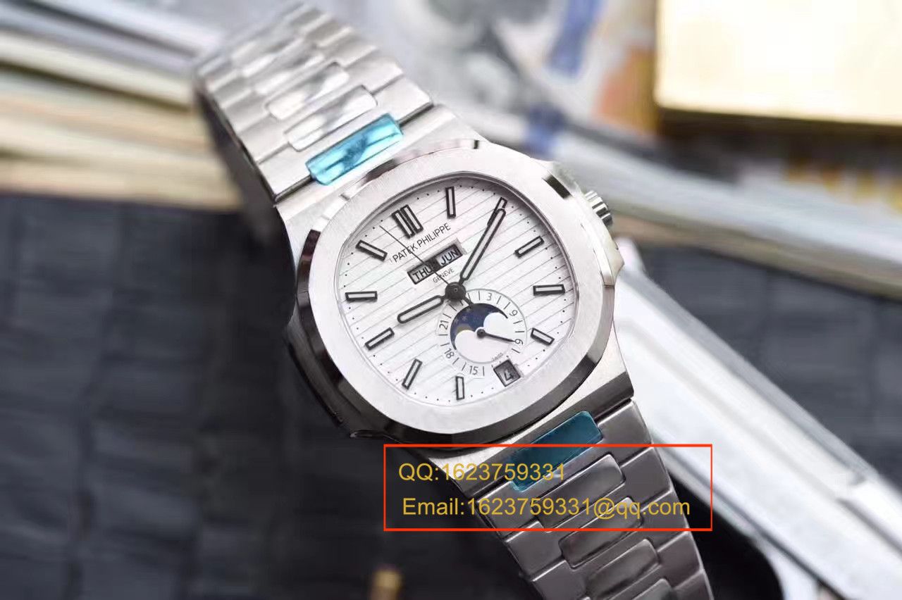   KM  百达翡丽运动系列鹦鹉螺月相5726/1A-010腕表 / BD198