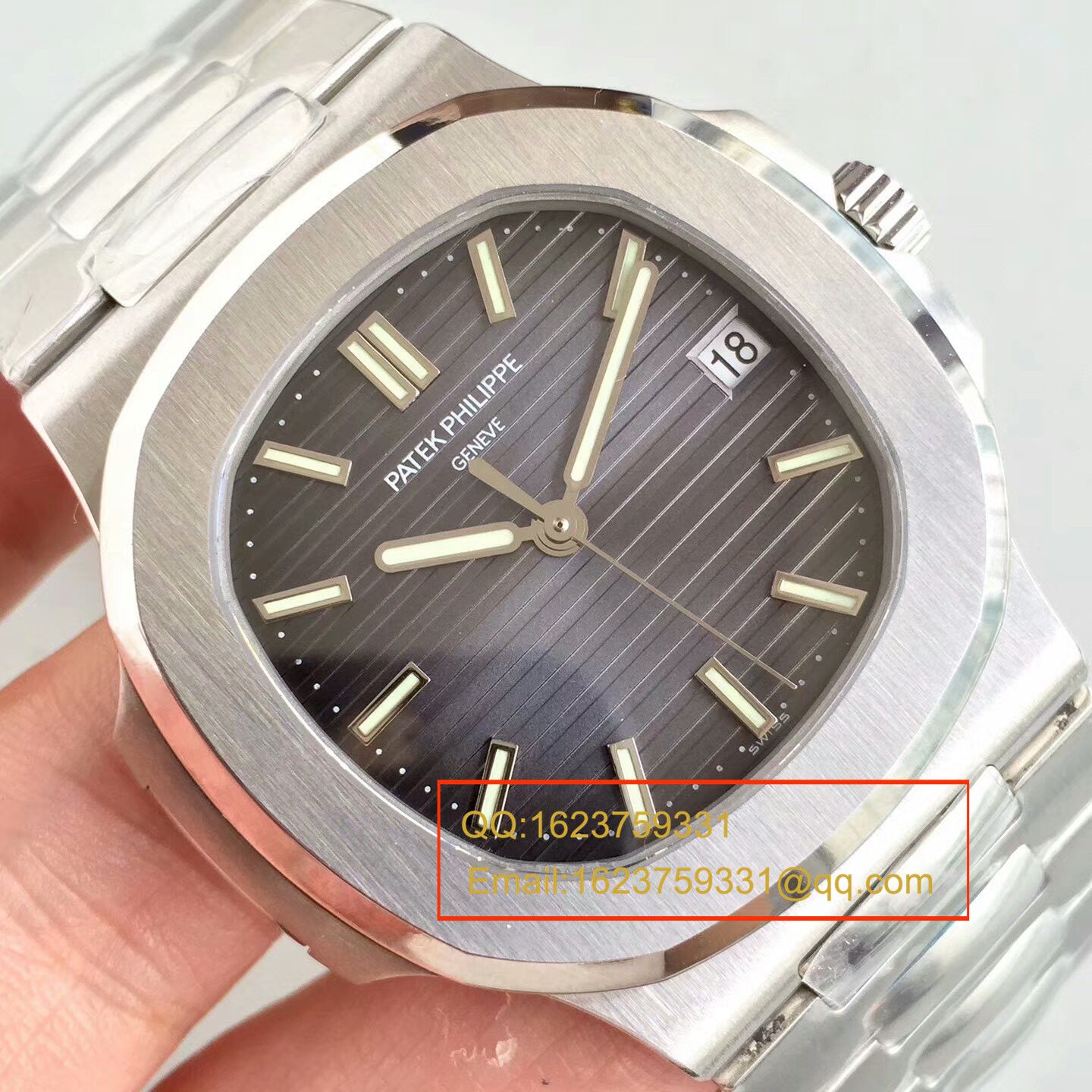   PF  百达翡丽运动系列5711G 白金腕表钢带款(鹦鹉螺) / BDBC201