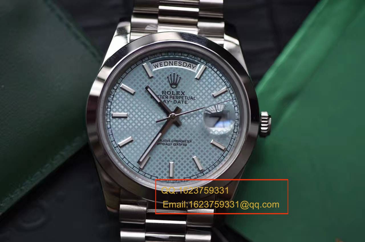   实拍图鉴赏  EW厂高之劳力士星期日历型系列228206-83416腕表 / R113A