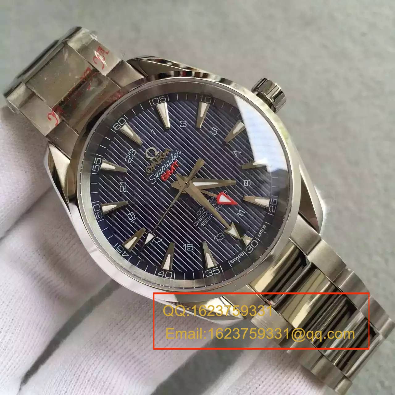   KW厂完美版  欧米茄海马系列231.10.43.22.03.001 GMT双时区机械腕表 / M132