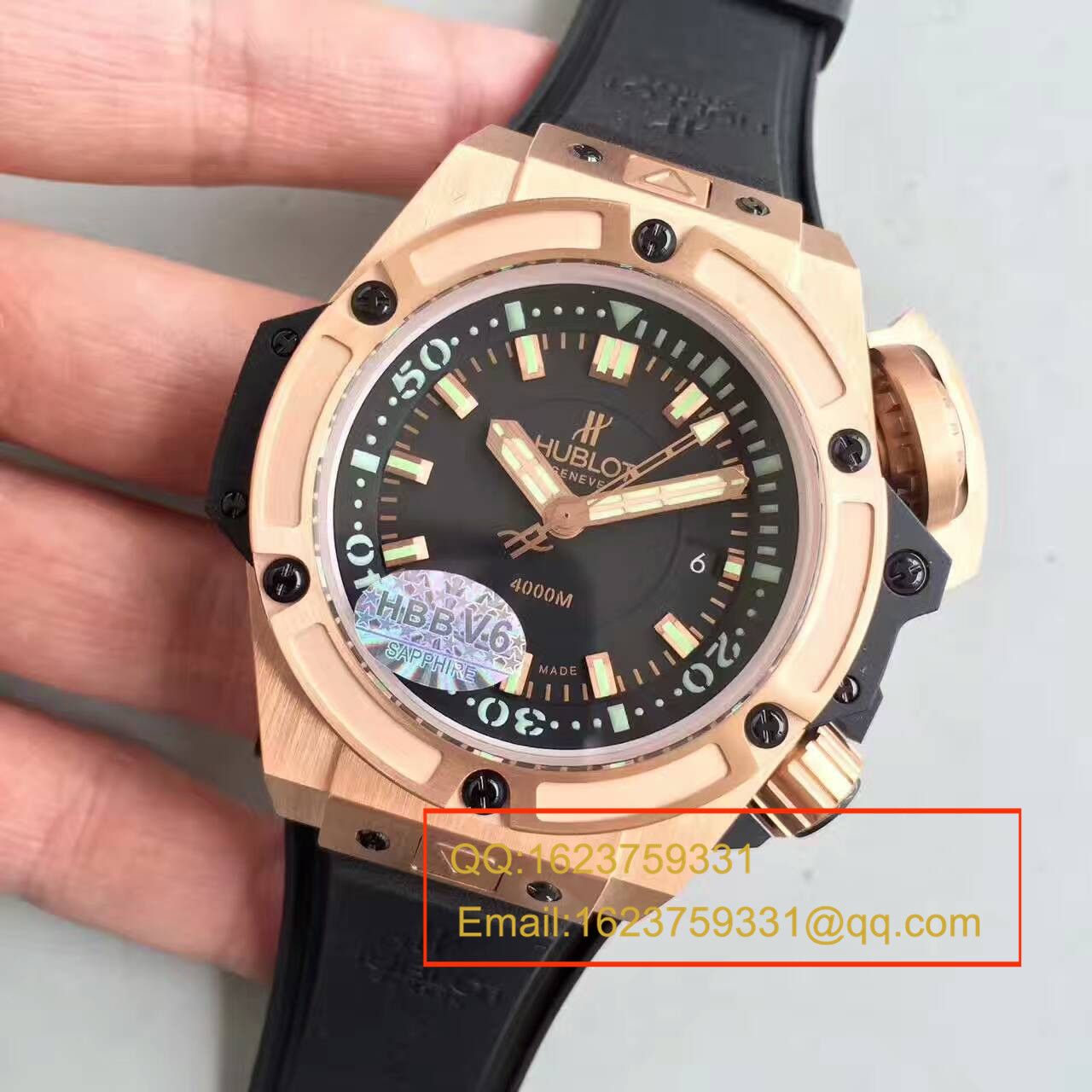   HBBV6厂宇舶王者至尊系列4000M潜水王超级大怪兽731.OX.1170.RX腕表 / YP001