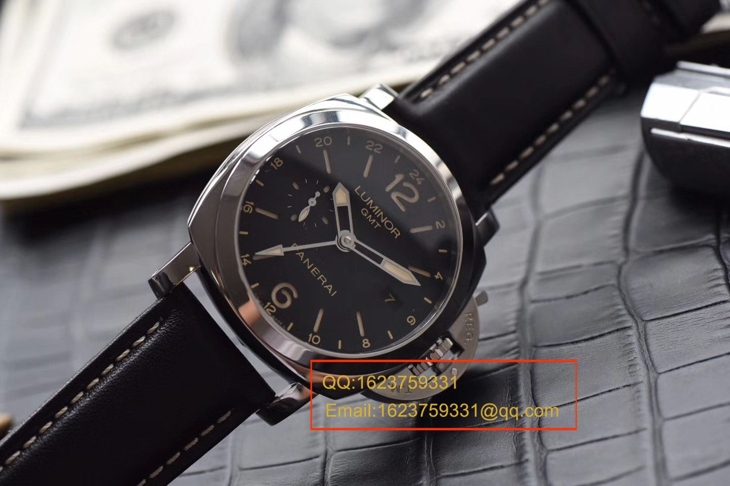   VS  沛纳海LUMINOR 1950系列PAM00531 GMT 两地时区腕表 / PA056