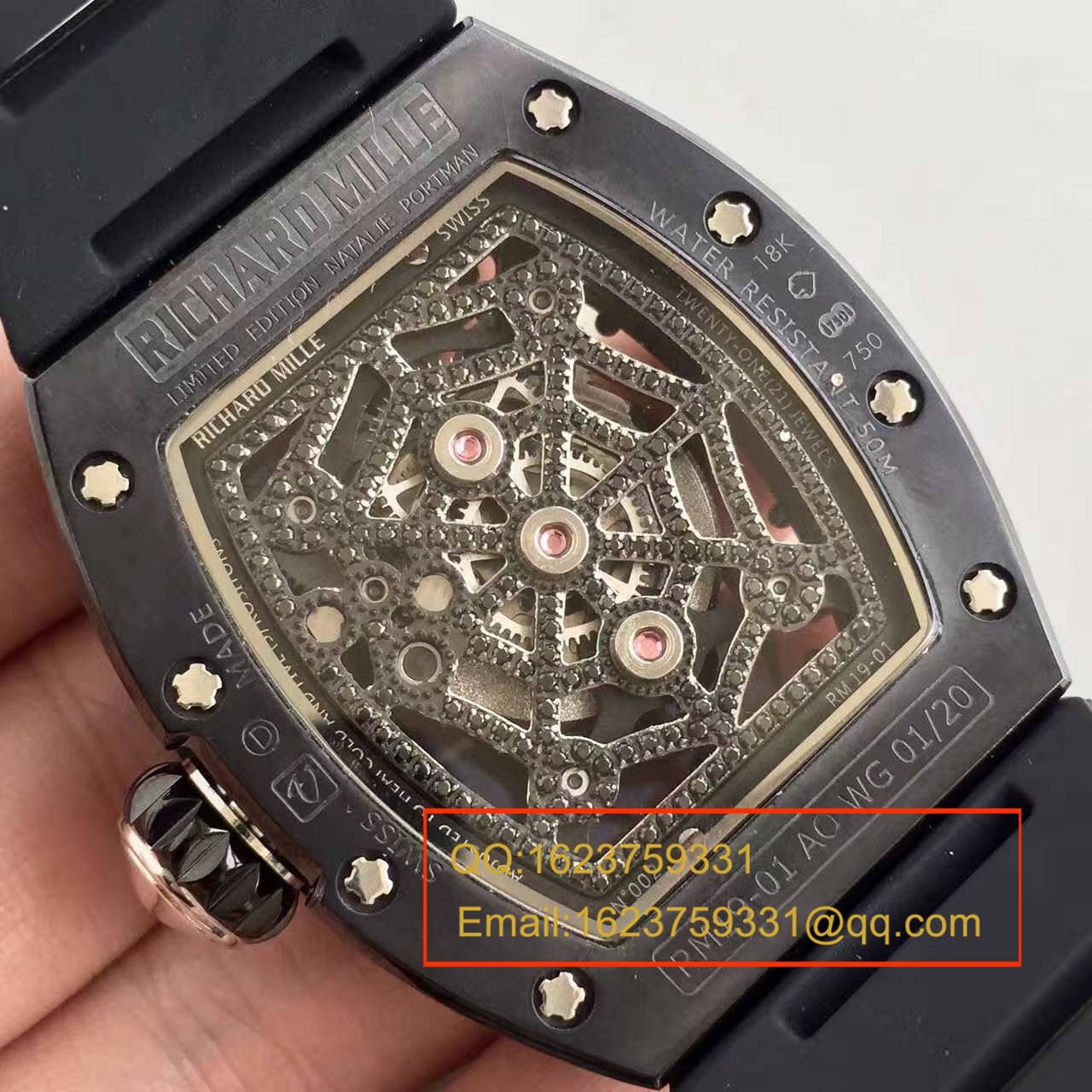   KV  理查德·米勒 女士系列RM 19-01 TOURBILLON NATALIE PORTMAN腕表 / RM 19-01