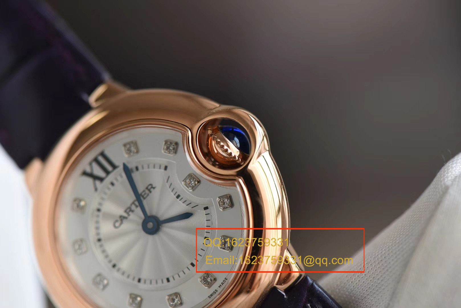   HBBV6  卡地亚蓝气球系列WE902050女士小号蓝气球28毫米石英腕表 / K131