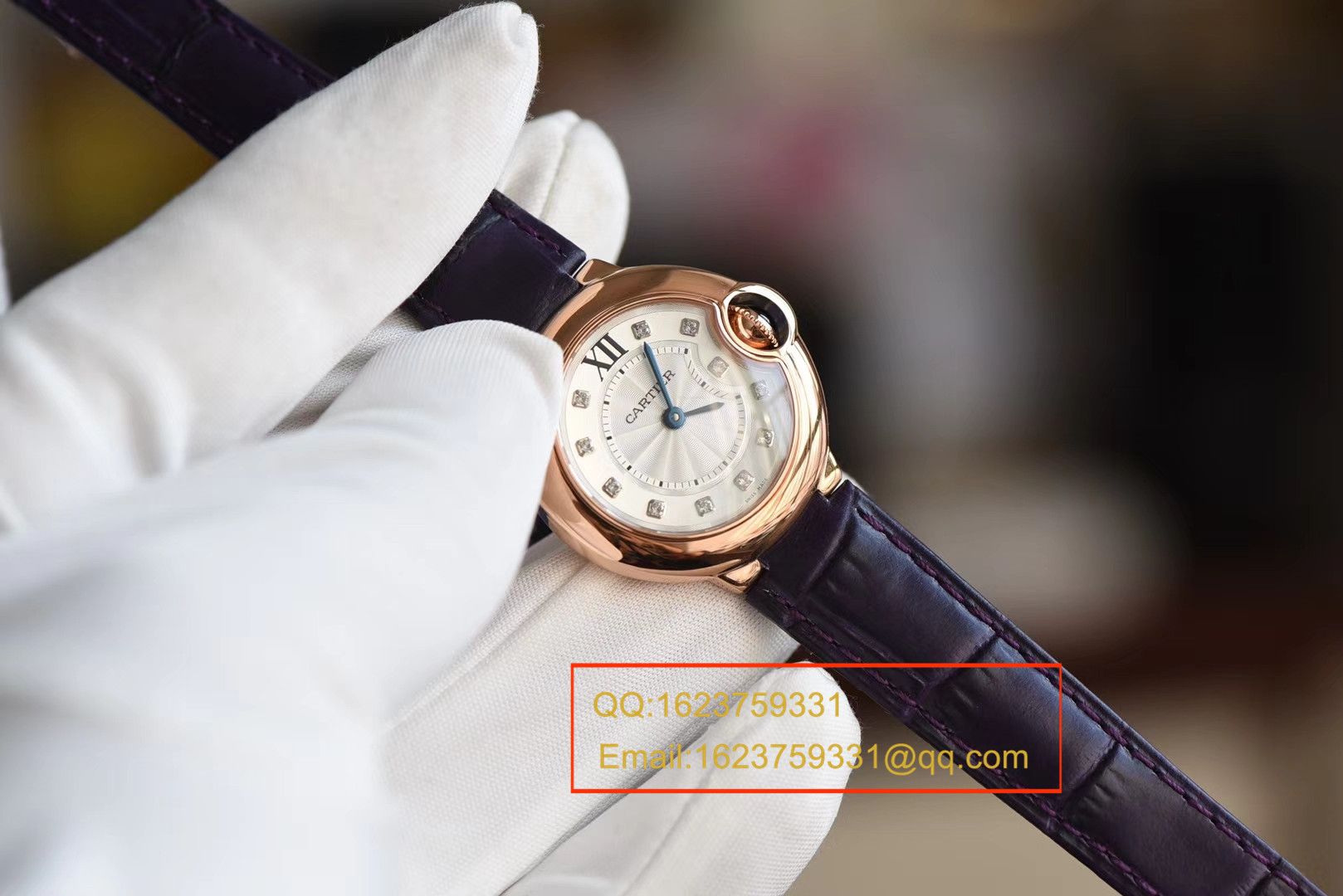   HBBV6  卡地亚蓝气球系列WE902050女士小号蓝气球28毫米石英腕表 / K131