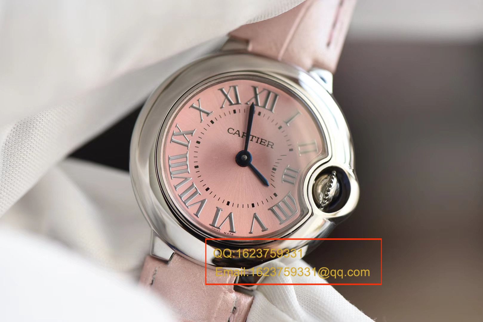   HBBV6高卡地亚蓝气球系列W6920038小号蓝气球28毫米女士石英腕表 / K132