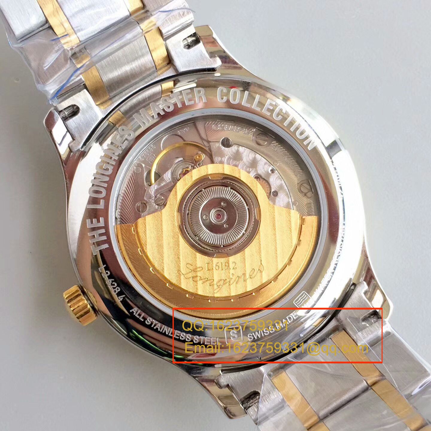   KZ精  浪琴名匠系列L2.628.5.78.7（钢带）、L2.628.6.78.3(皮带)间黄金单历腕表 / LBD096