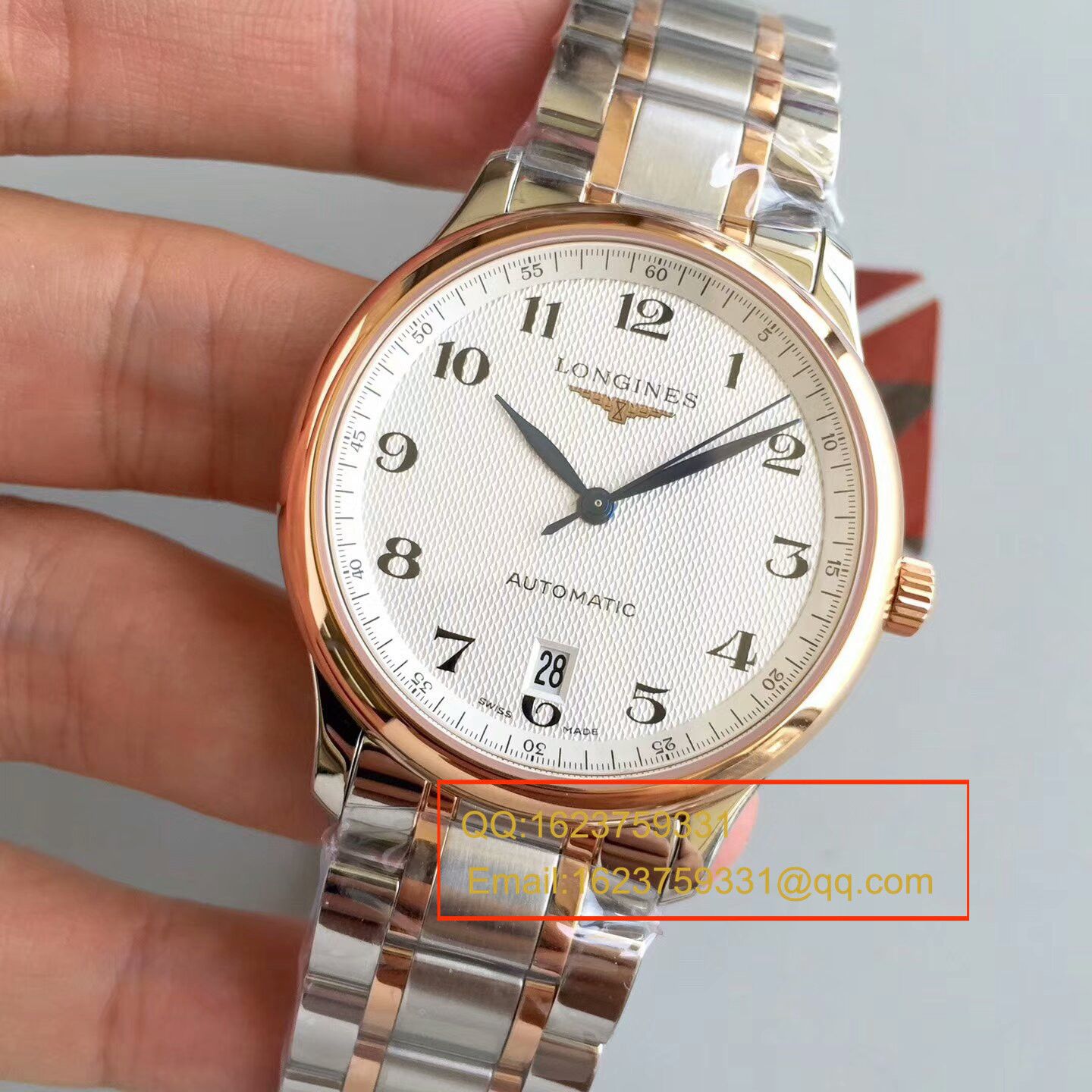   KZ  浪琴名匠系列L2.628.8.78.3间玫瑰金钢带版本腕表 / L097