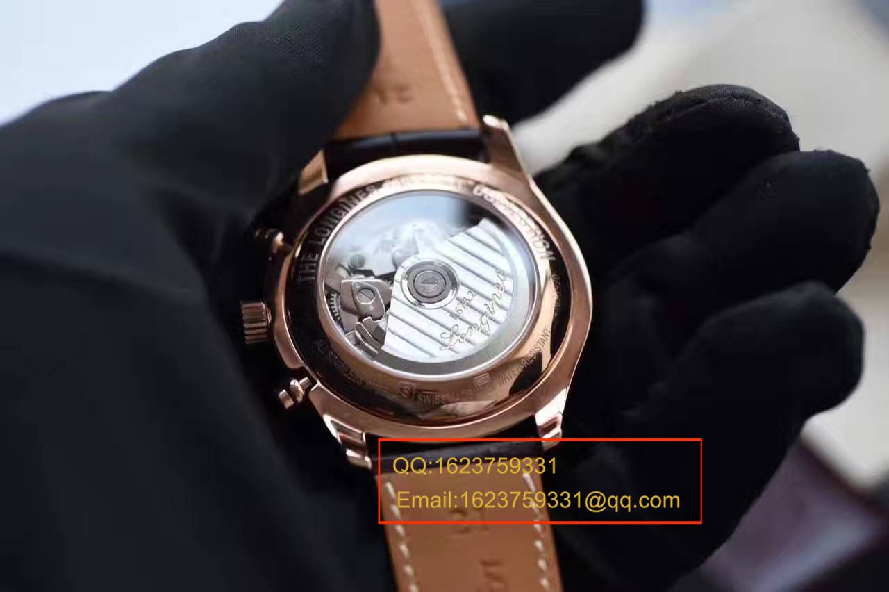 视频评测YL  浪琴新款名匠系列 L2.773.4.78.6八针月相男表（自动锤L678.2刻字） / L064