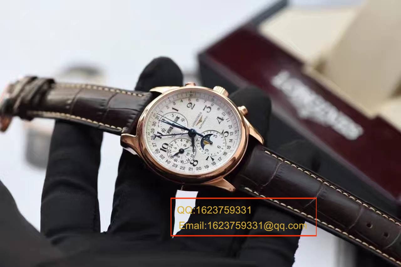 视频评测YL  浪琴新款名匠系列 L2.773.4.78.6八针月相男表（自动锤L678.2刻字） / L064