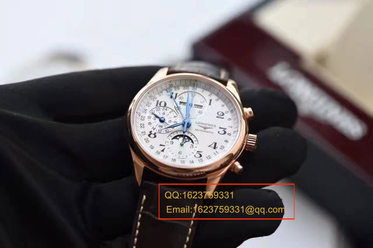 视频评测YL  浪琴新款名匠系列 L2.773.4.78.6八针月相男表（自动锤L678.2刻字） / L064