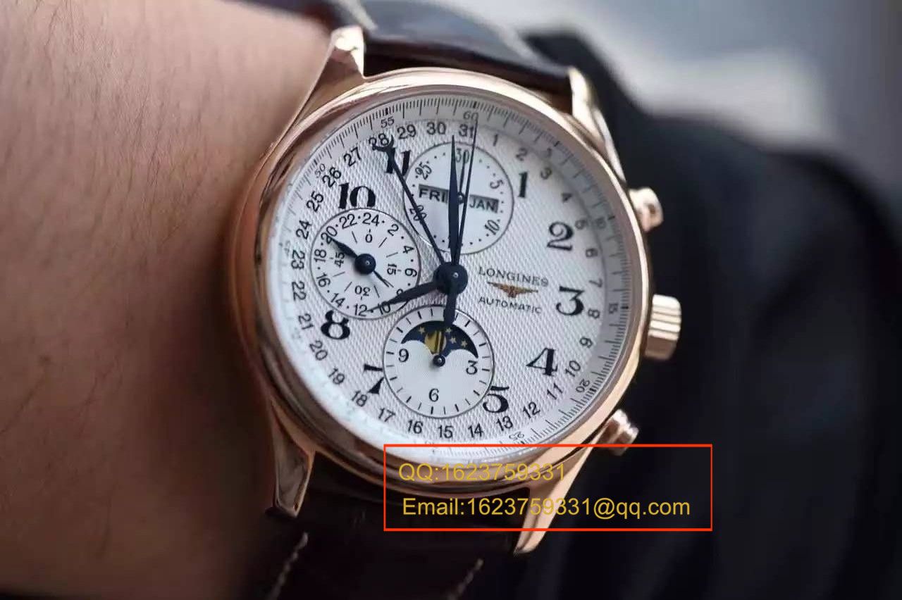 视频评测YL  浪琴新款名匠系列 L2.773.4.78.6八针月相男表（自动锤L678.2刻字） / L064