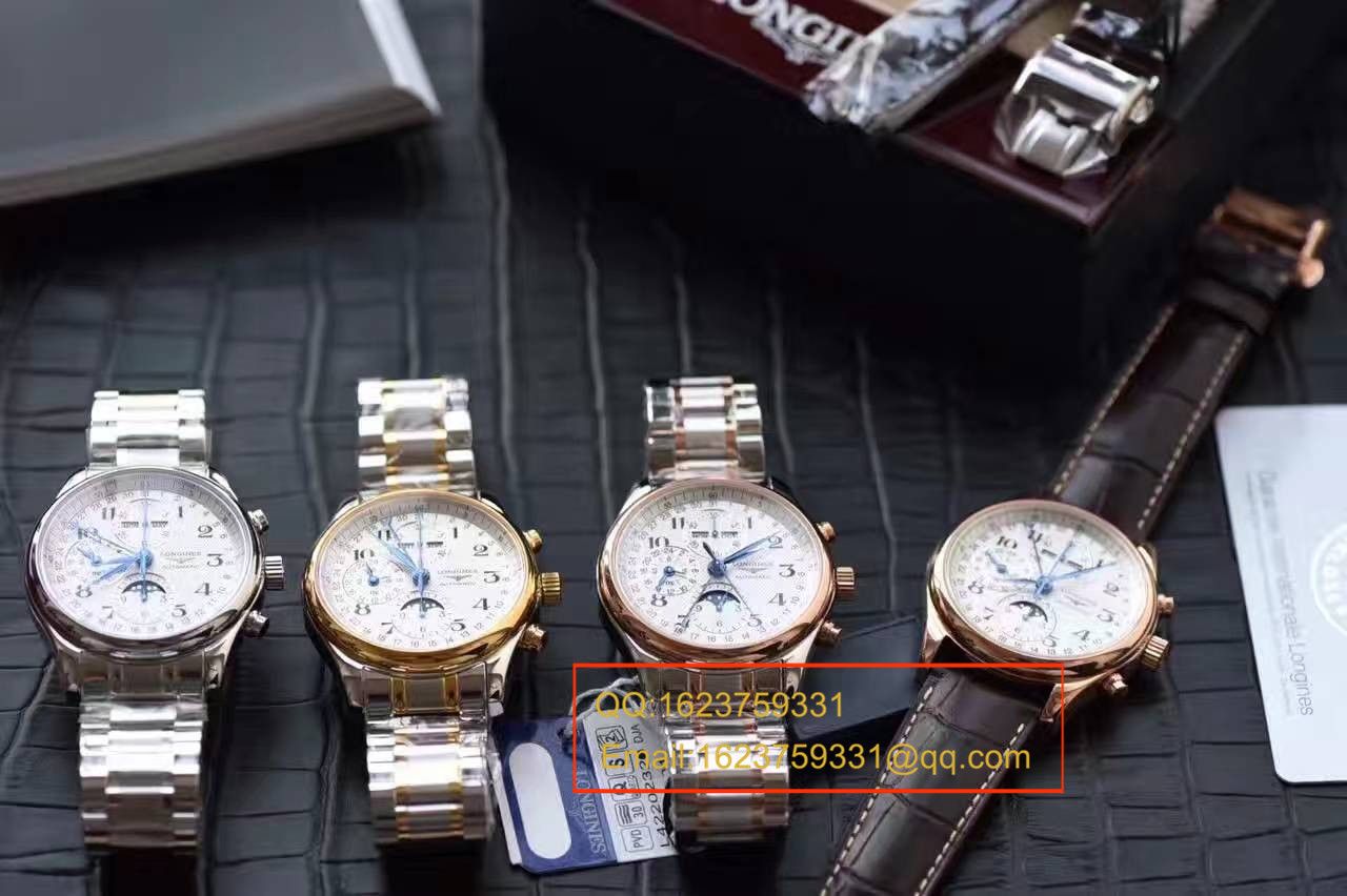 视频评测YL厂浪琴LONGINES名匠系列L2.673.8.78.3月相腕表《间金表带》 / LQ022