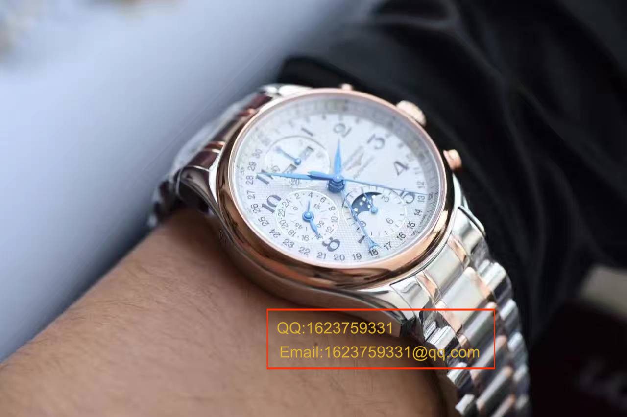 视频评测YL厂浪琴LONGINES名匠系列L2.673.8.78.3月相腕表《间金表带》 / LQ022