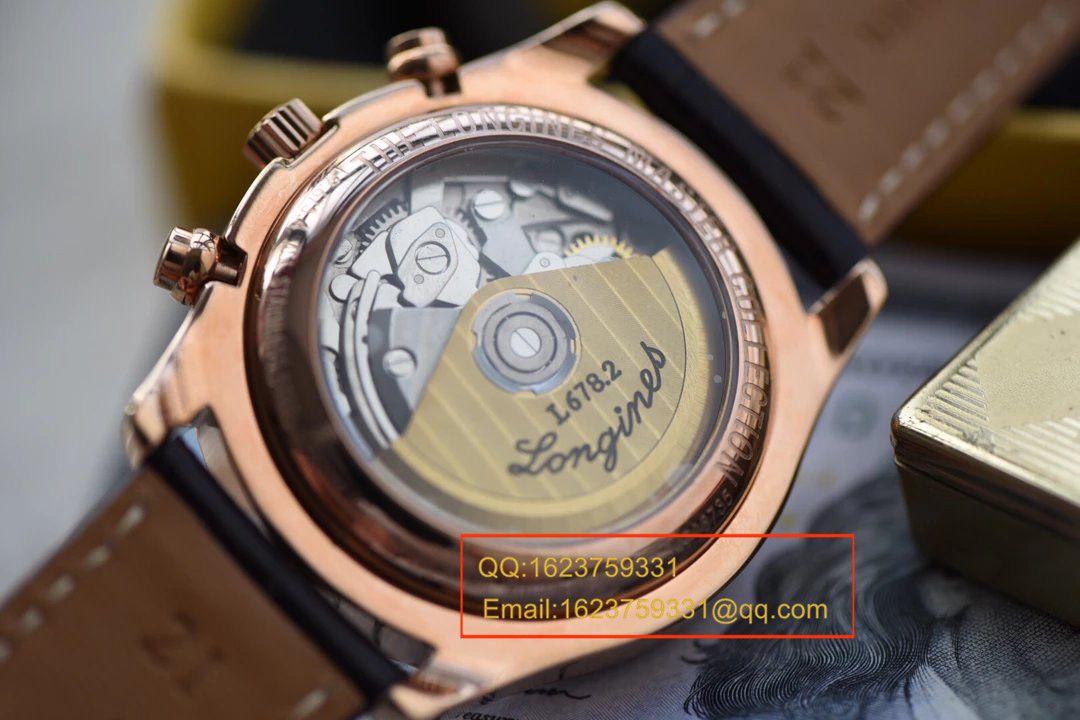   视频解析  浪琴名匠旗舰版本八针月相土豪金版本腕表《表圈镶钻》 / L066