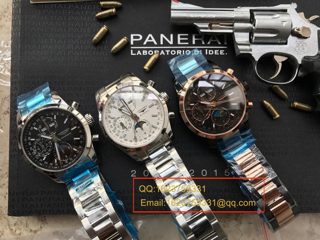 视频评测YL厂浪琴康铂旗舰版黑面间金版男表 / L054