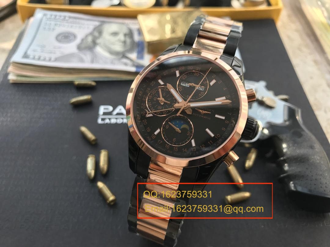 视频评测YL厂浪琴康铂旗舰版黑面间金版男表 / L054